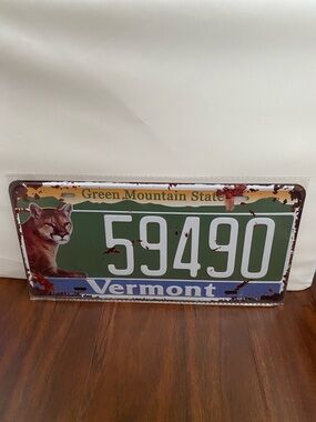 Vermont License Plate